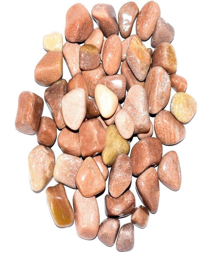 Power Stone Decorative Coloured Asymmetric Marble Stone Pebbles for Vase Filler Plant Pots Home Aquarium Fish Tanks Landscape Outdoor Garden Decoration (Brown, 2 Kg) - Image 2